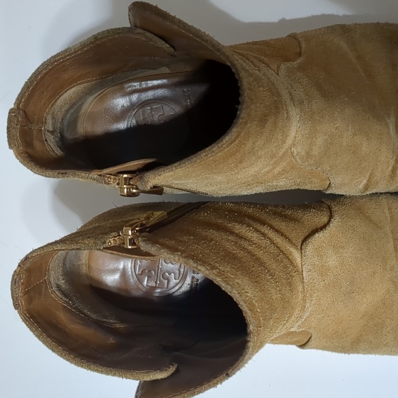 Tory Burch Suede Ankle Booties size 6.5 - Picture 6 of 12